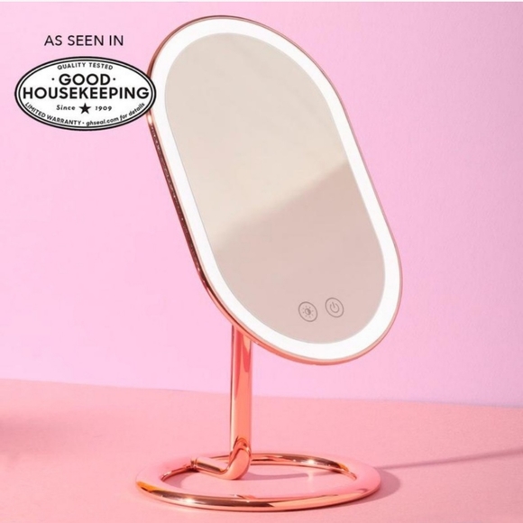 Fancii Other Fancii Vera Lighted Vanity Mirror Chrome Rose Gold